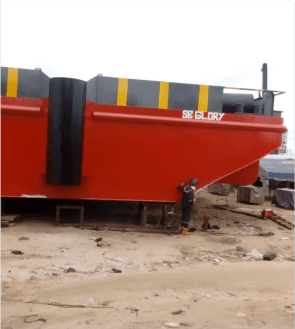 750 tons barge construction