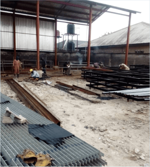 Gangway structure fabrication