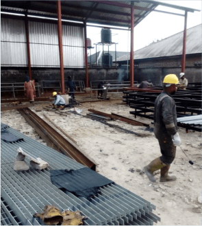 Gangway structure fabrication