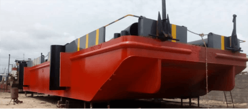 750 tons barge construction
